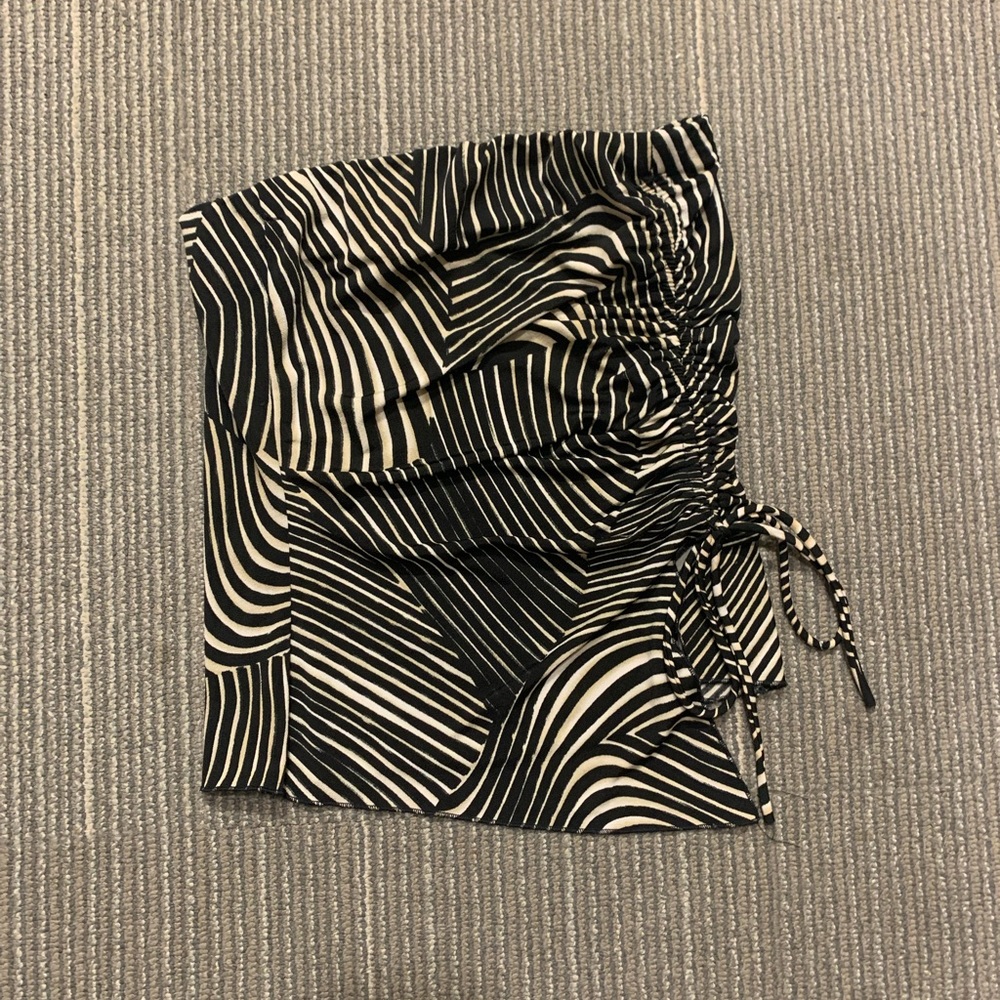 Zebra print tube top